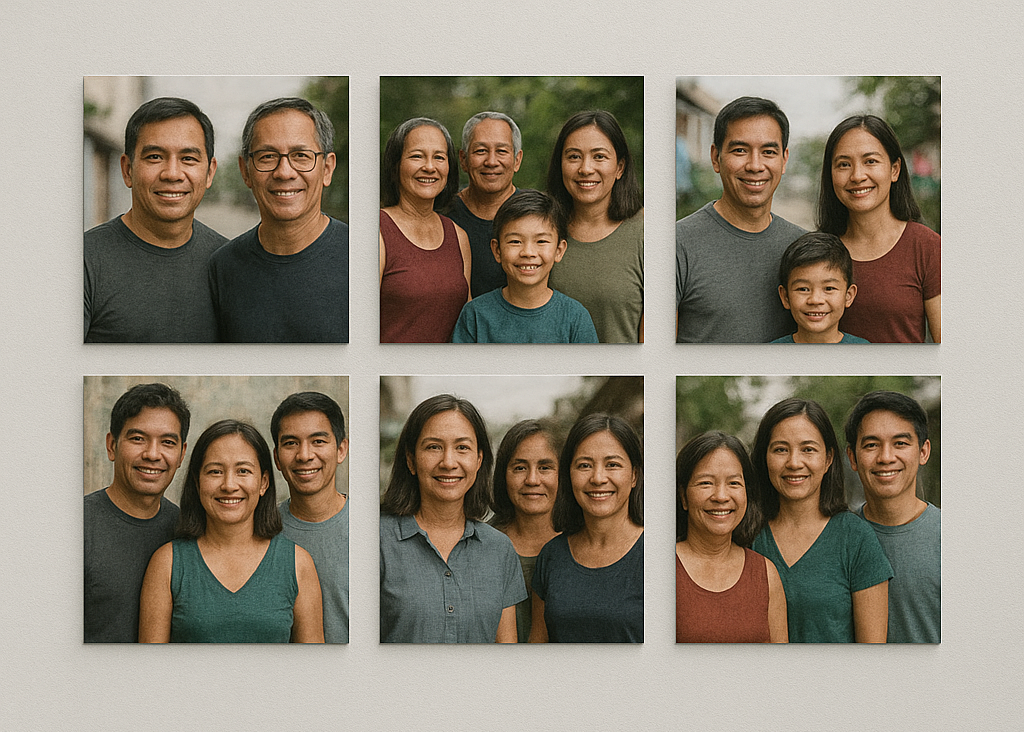 6 Square Tile Photo Sintra Board + FREE 6pcs 3R Photos